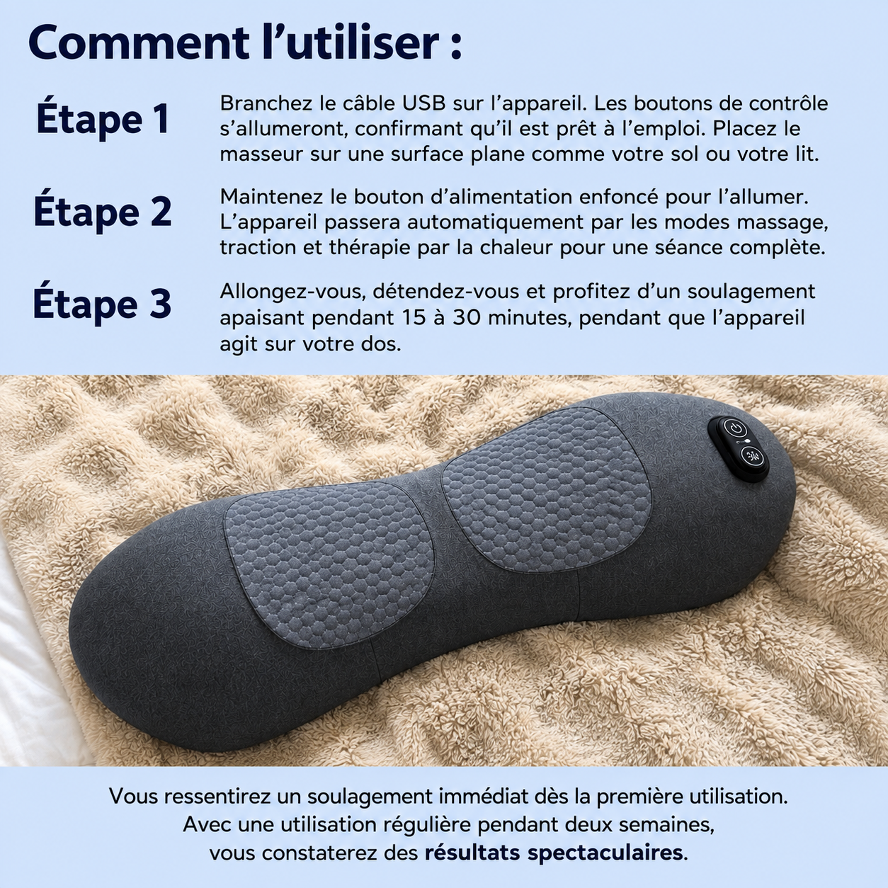 Dorsale™ – Masseur Dorsal à Triple Fusions